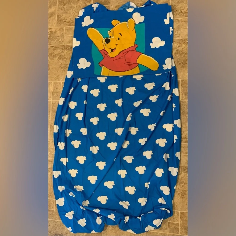Vintage Disney Winnie the Pooh Piglet Twin Bed‎ Sheet Fitted Pillowcase